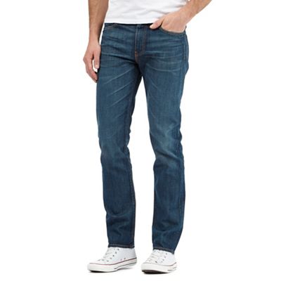 Big and tall 511&#8482 explorer vintage wash dark blue slim fit jeans